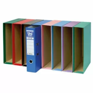 CAJA ARCHIVADOR DE PALANCA Fº UNISYSTEM AZUL SERENA